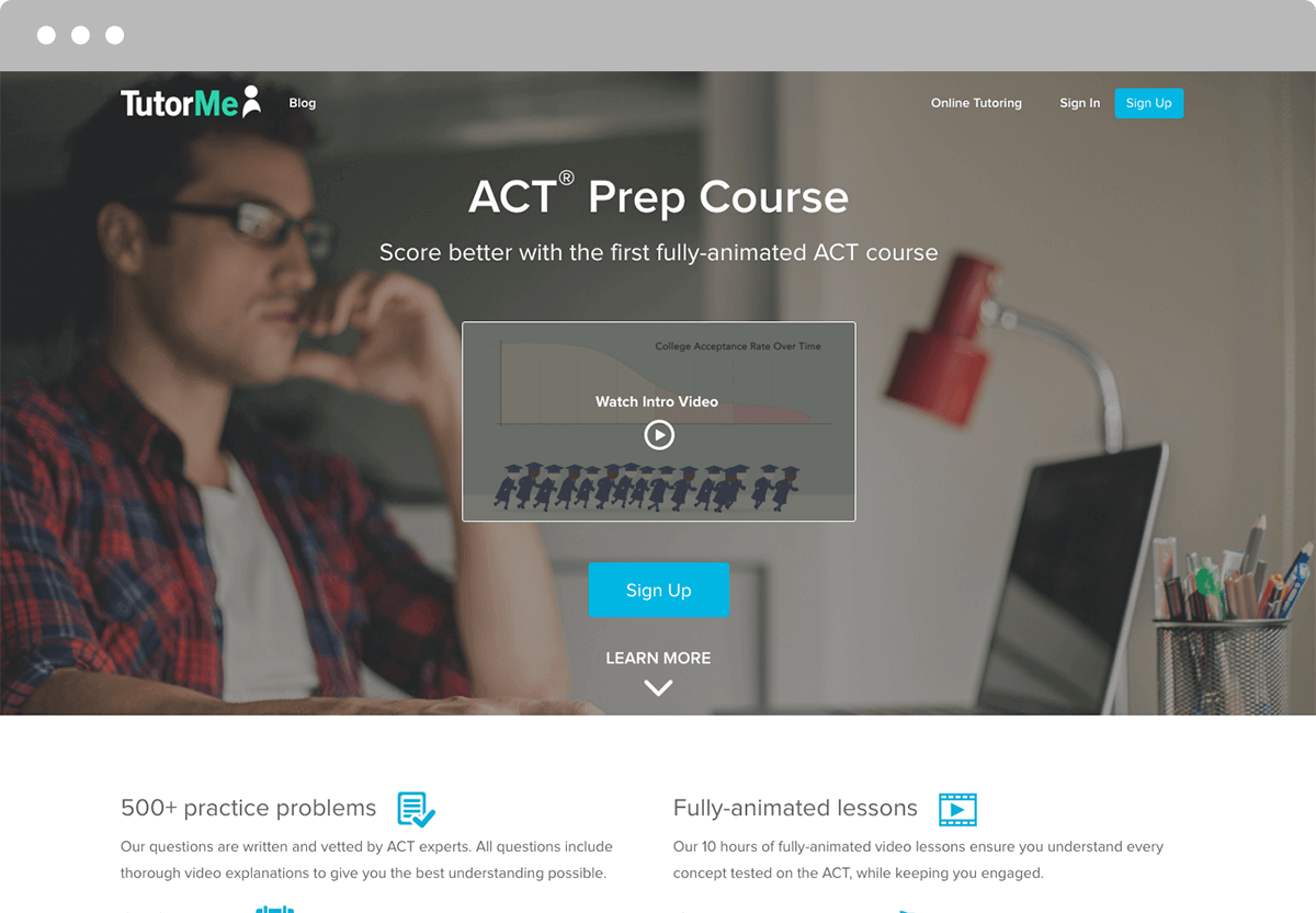 TutorMe example school screenshot